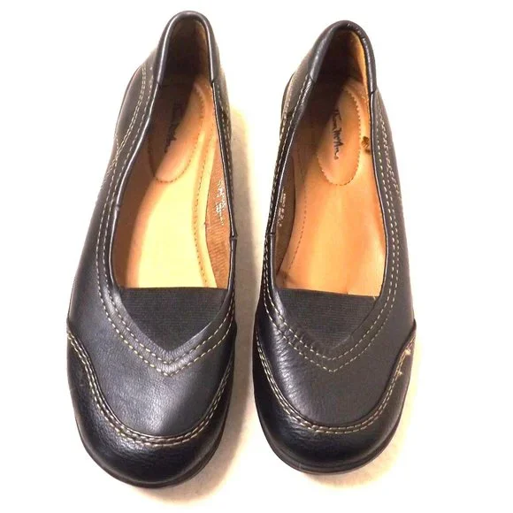 Women\'s Thom McAn Leather  Brown Slip-On  Shoe  Loafer Size 7 Like New 90 main image 2